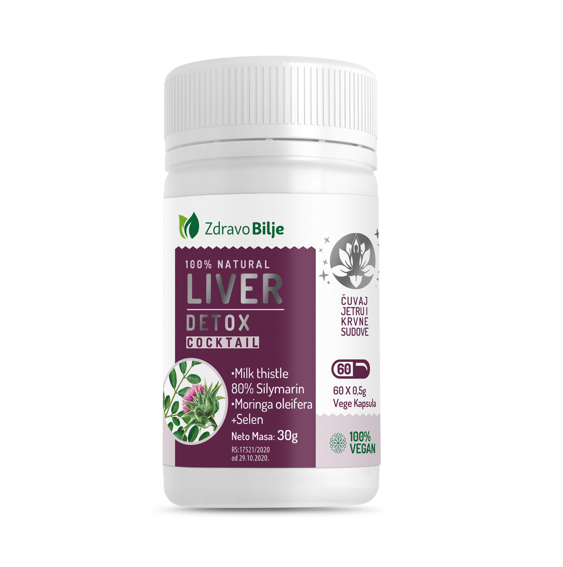 LIVER DETOX COCKTAIL,DETOKSIKACIJA I REGENERACIJA ORGANIZMA,MAKA SPIRULINA MORINGA